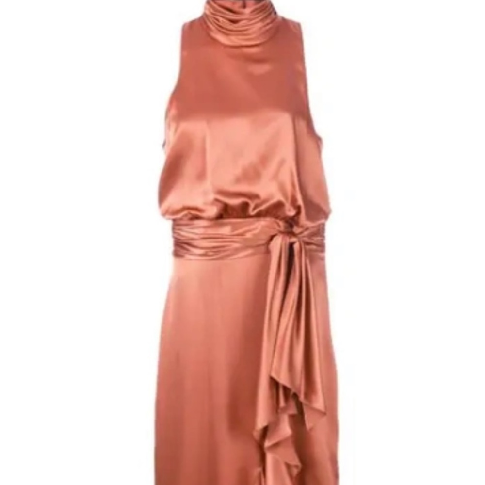 CINQ À SEPT WINONA HALTERNECK MIDI DRESS . Wore only once! Excellent condition